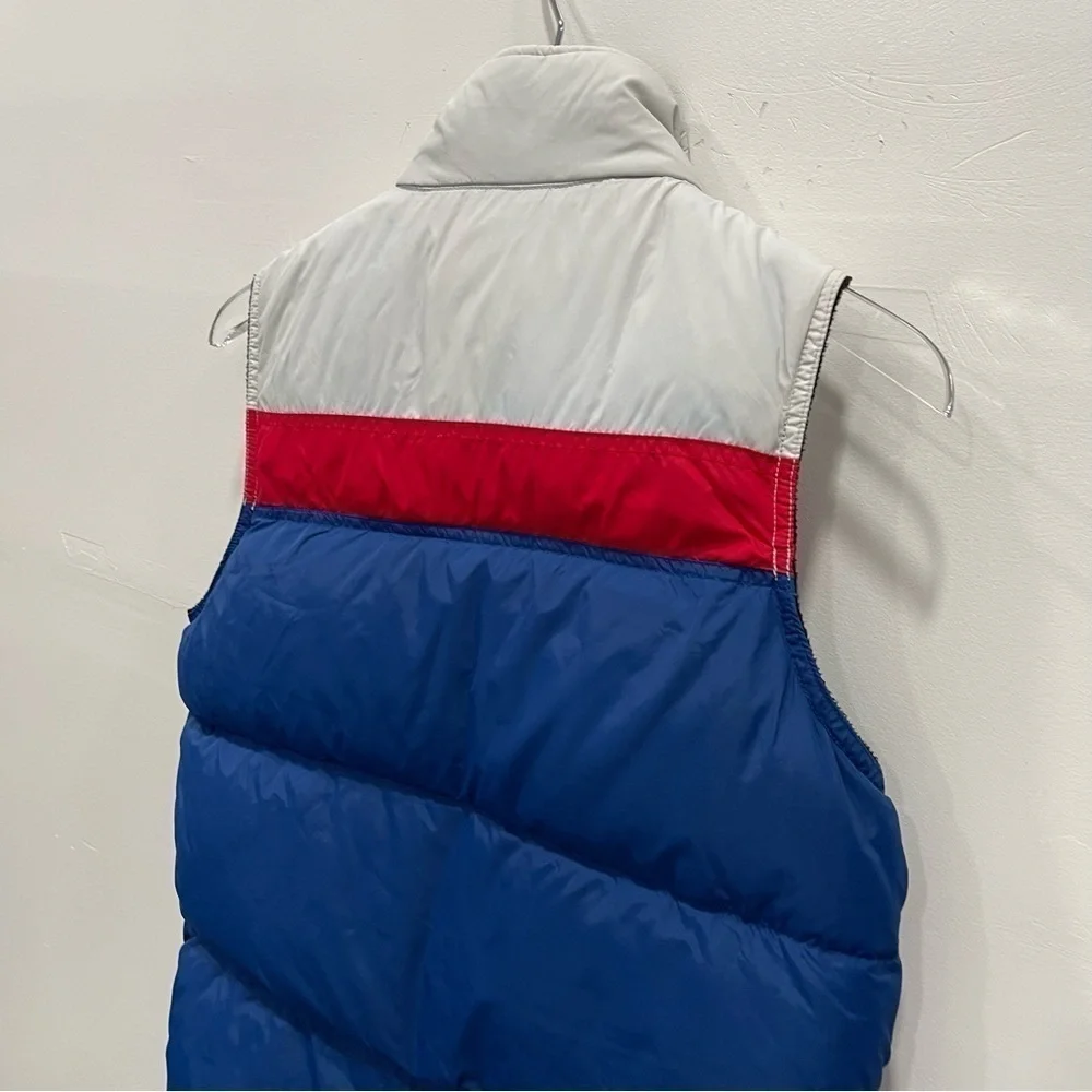 Gap Kids Tri Color Puffer Vest Jacket Blue Red White XL 12